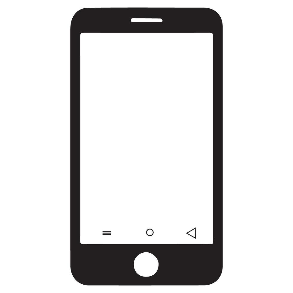 Smartphone with navigation buttons illustration of technology design vector