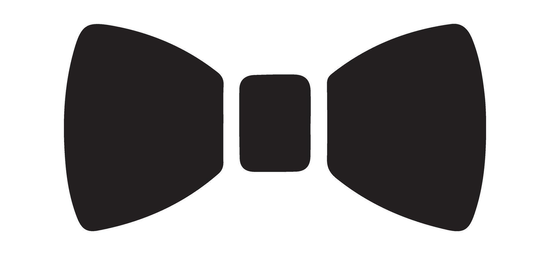 Classic black bow tie image for formal occasions vector