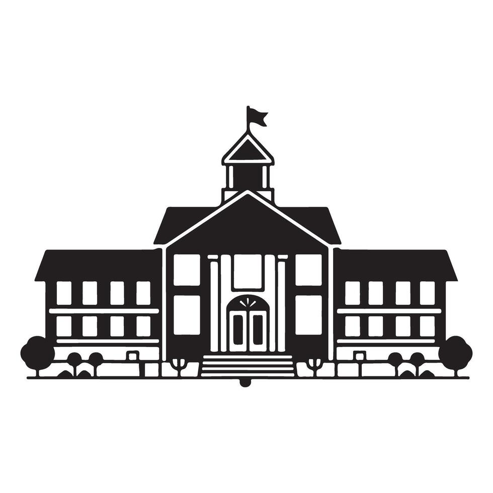 Iconic Government Building Illustration for Politics and Education Design vector