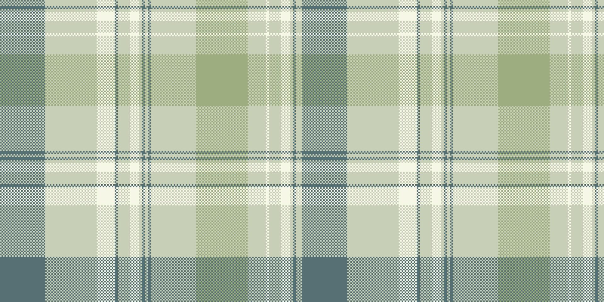 Serene sage green and teal plaid pattern. Perfect for textile design, website backgrounds, or crafting projects. Subtle texture evokes calmness and sophistication. vector