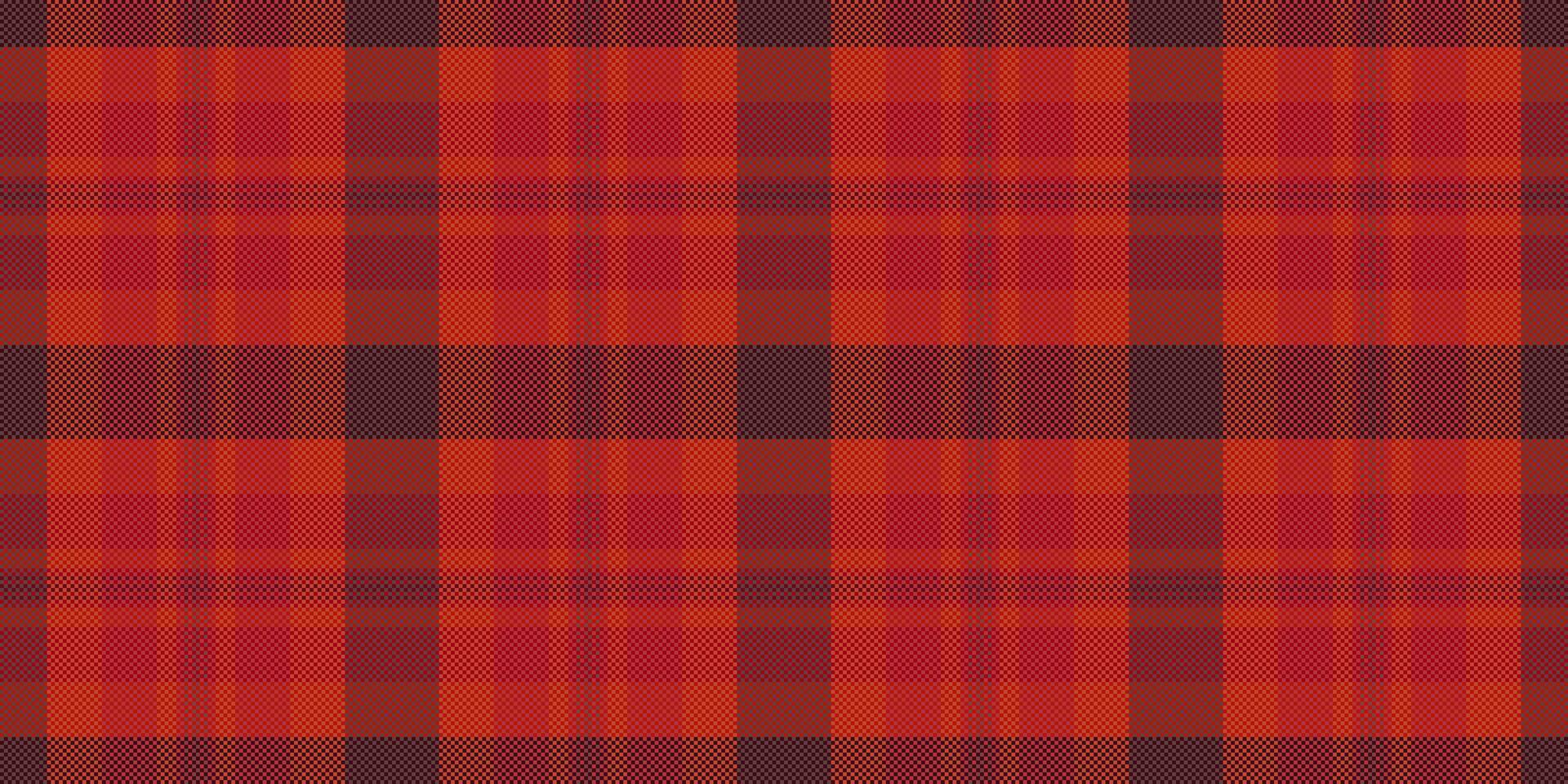 Vibrant red and dark brown plaid pattern. Perfect for fallwinter designs, textiles, apparel, or website backgrounds. This seamless texture evokes warmth, comfort, and a classic style. vector
