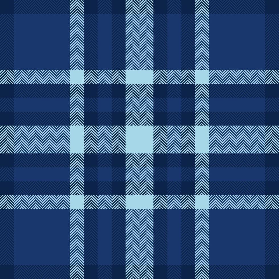 Italian plaid textile, home tartan background pattern. Hobby fabric texture check seamless in blue and dark colors. vector