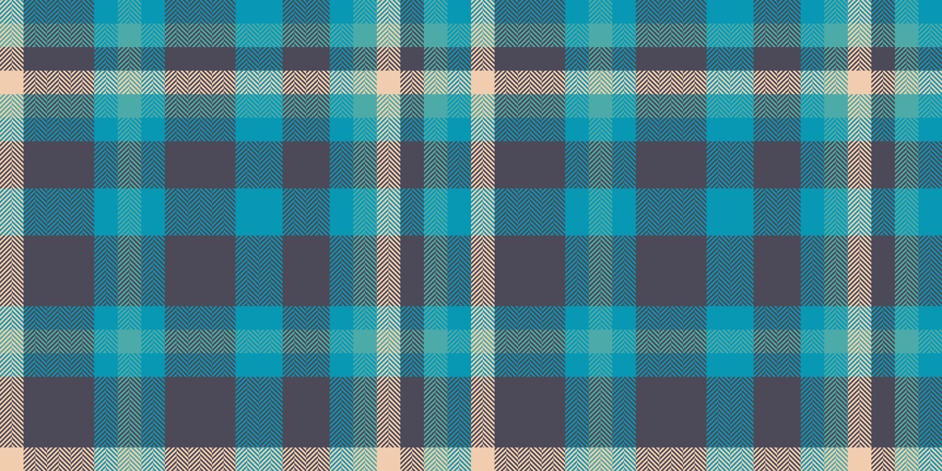 Vibrant teal and charcoal plaid pattern. Perfect for textile design, website backgrounds, or fashion projects. vector