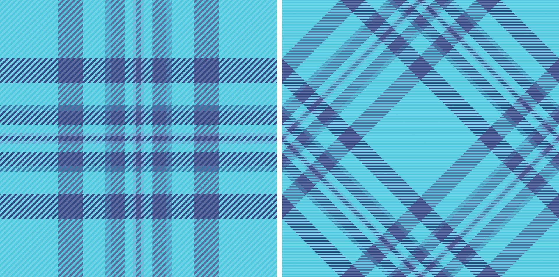 texture check of pattern fabric textile with a plaid background seamless tartan. Set in sky colors. Wide grid patterns in modern fashion. vector