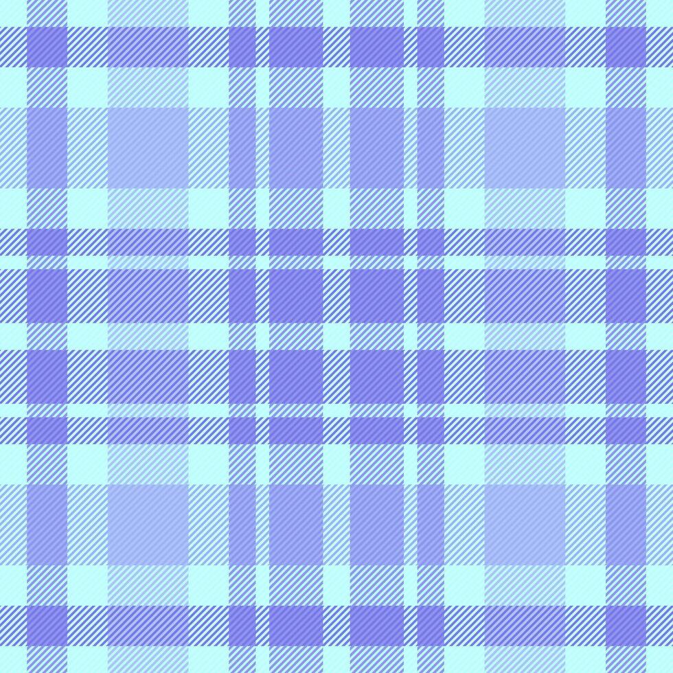 Serene pastel plaid pattern in soft blue and lavender hues. Ideal for textile design, backgrounds, or website textures. vector