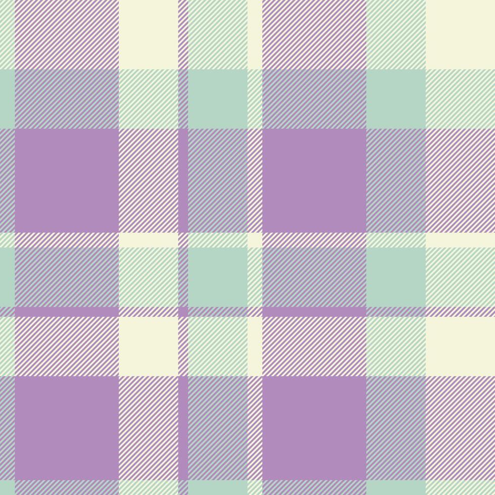 Filigree texture seamless, full fabric textile plaid. Mid tartan background pattern check in pastel and beige colors. vector