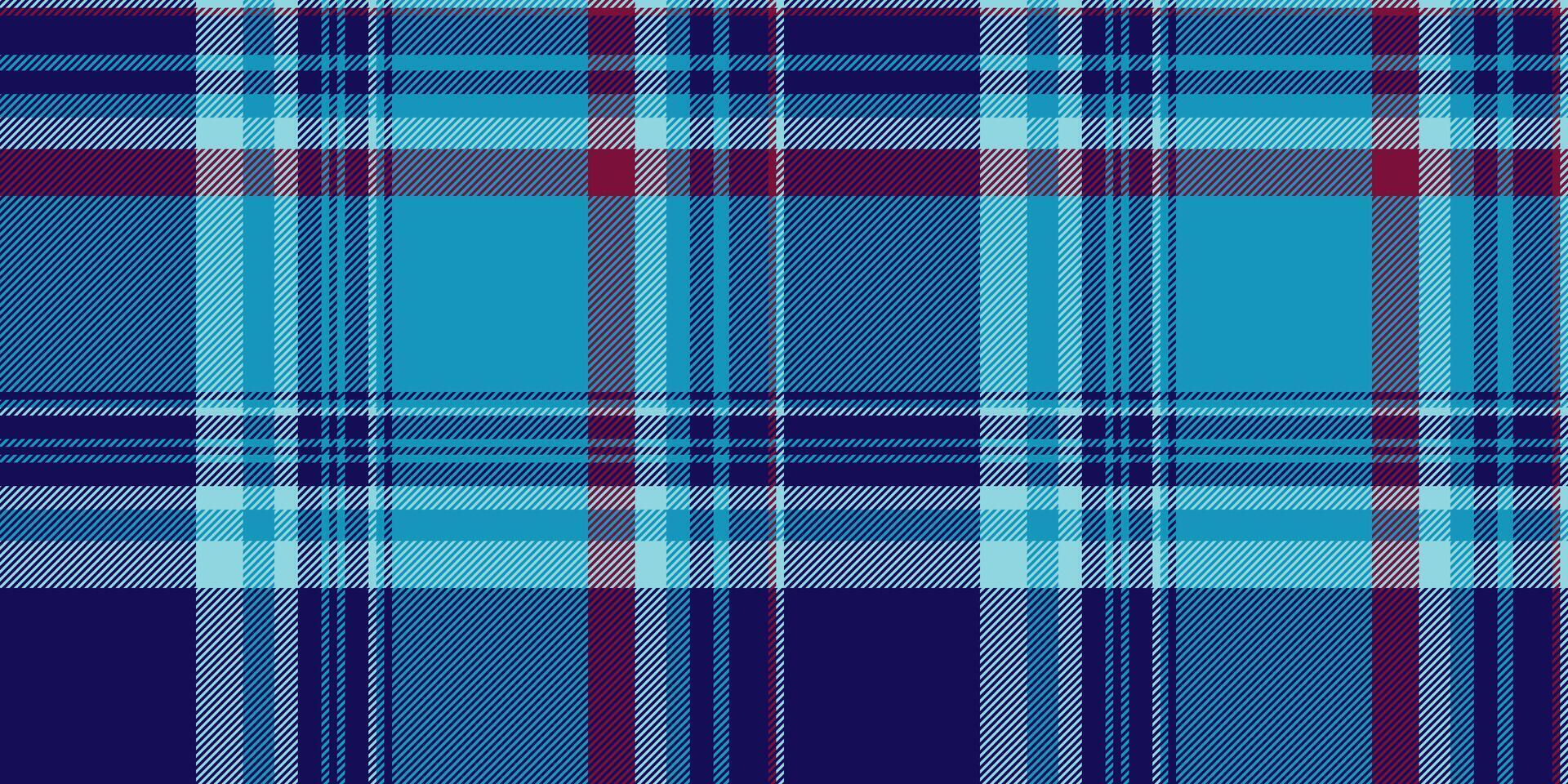 Vibrant teal and navy plaid pattern. Perfect for textile design, fashion, websites, or backgrounds. This seamless texture offers a modern, stylish aesthetic with a touch of classic charm. vector