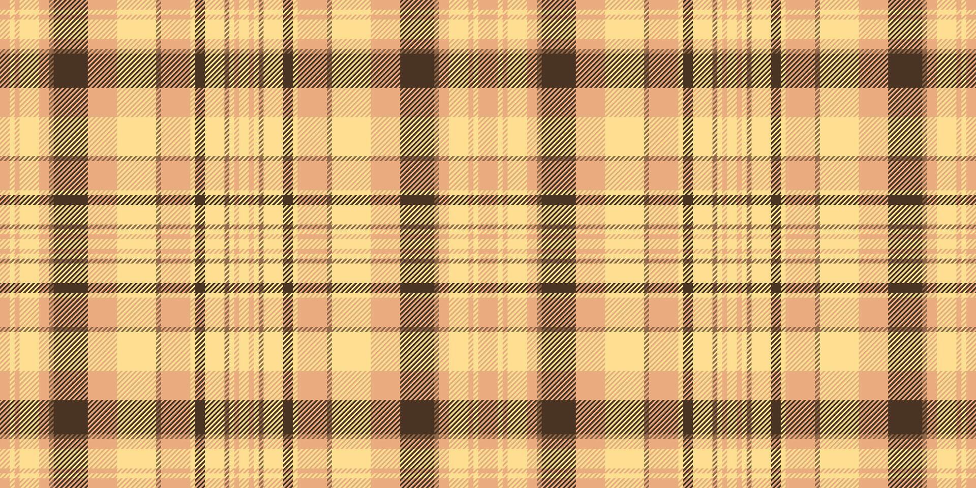 Warm, earthytoned plaid pattern. Seamless texture ideal for autumnal designs, textile prints, apparel, or website backgrounds. Evokes feelings of comfort and rustic charm. vector
