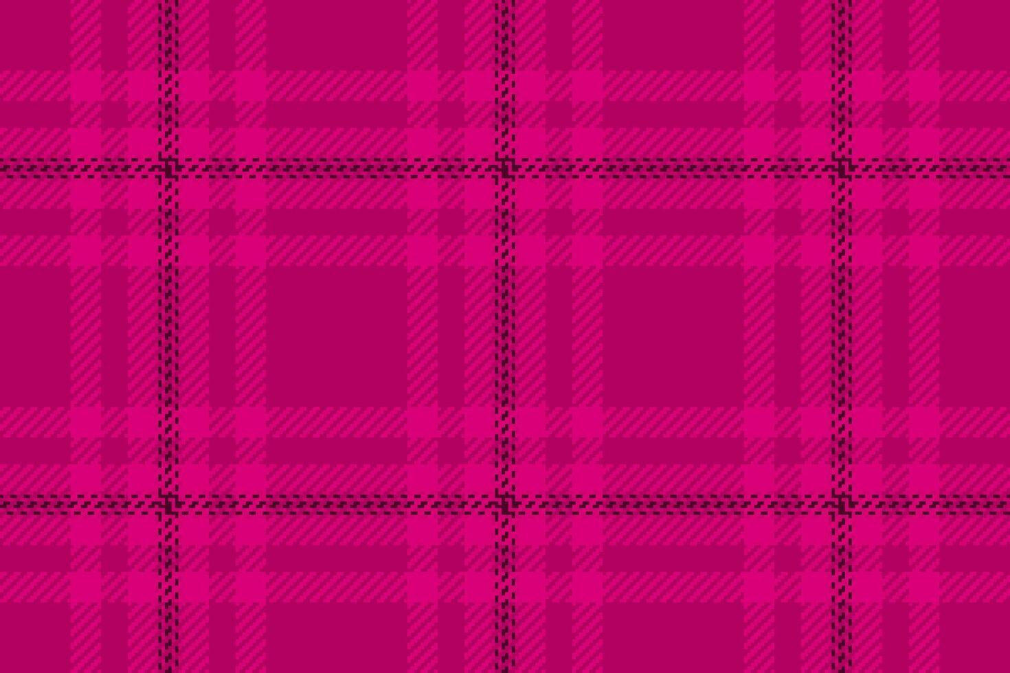 Vibrant fuchsia pink plaid pattern. A bold, geometric textile design perfect for fashion, websites, or branding. vector