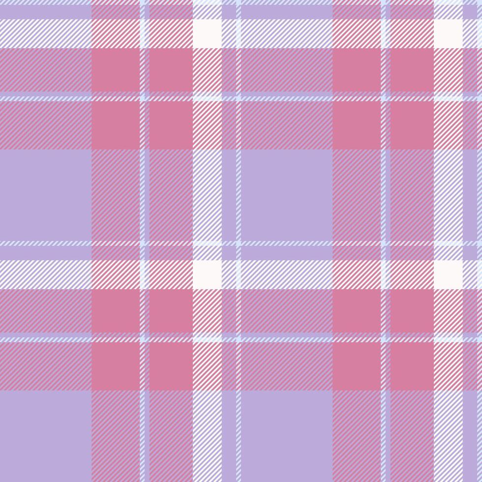 Form background textile seamless, decoration check tartan plaid. Baby fabric pattern texture in light and pink colors. vector