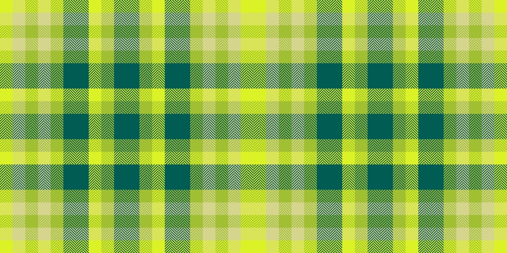 Mother pattern plaid seamless, livingroom check fabric texture. Kilt background tartan textile in lime and teal colors. vector