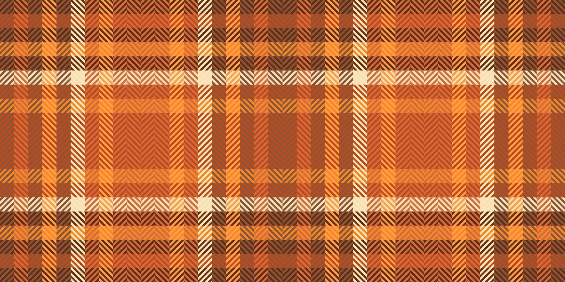 Warm autumnal plaid pattern. Perfect for fallthemed designs, textiles, or website backgrounds. The intricate herringbone weave adds depth and texture. vector