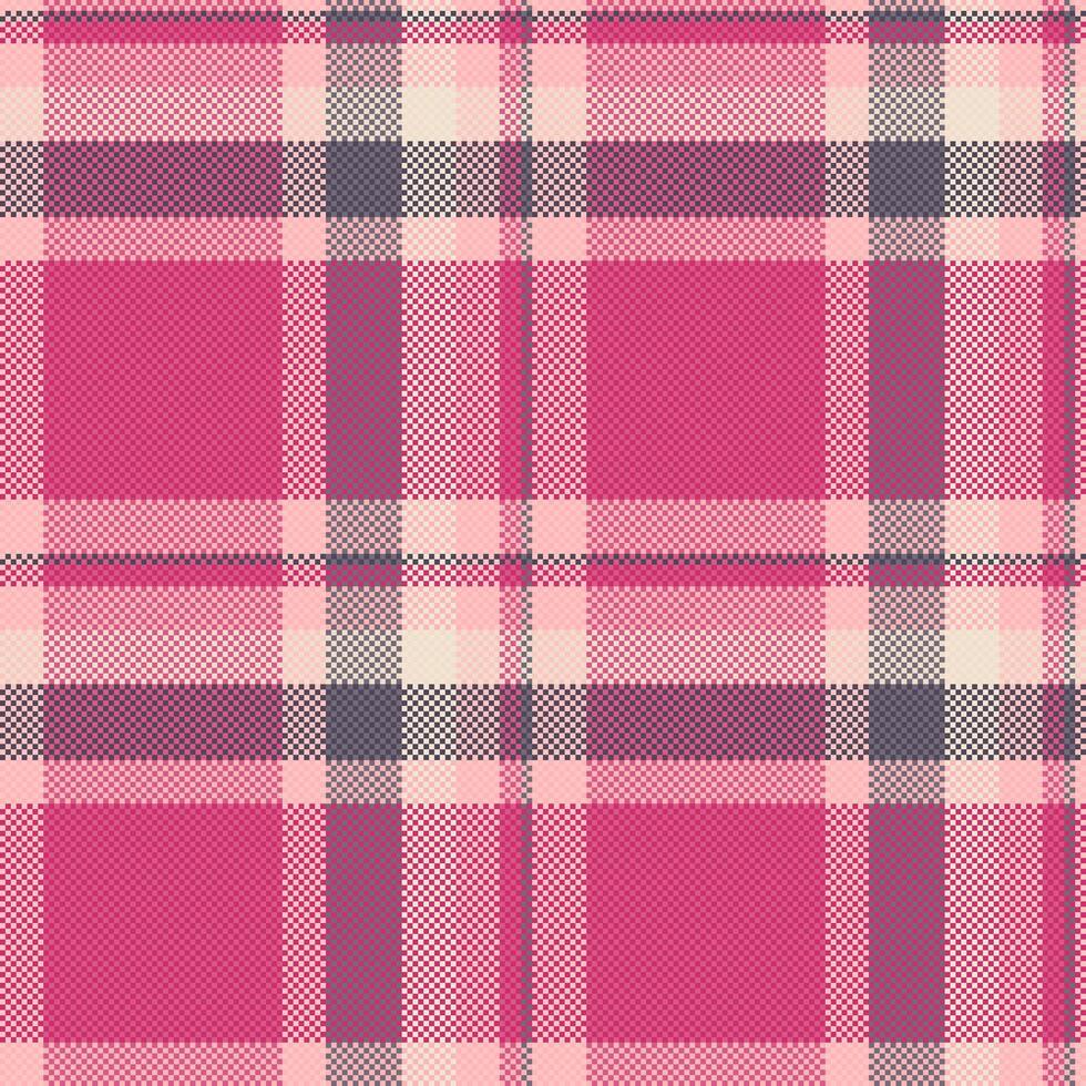 Picture background check textile, colorful texture fabric plaid. Mother seamless tartan pattern in pink and light colors. vector