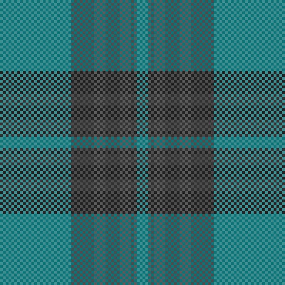 Stunning teal and charcoal plaid pattern. Perfect for textile design, website backgrounds, or fashion projects. vector