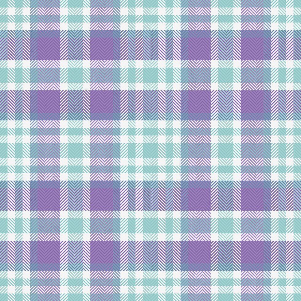 Pastel plaid pattern. Soft teal and purple hues create a calming, versatile design perfect for textiles, websites, or stationery. vector