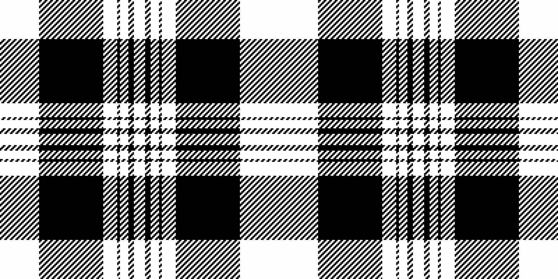 Stylish black and white plaid pattern. Perfect for textile design, fashion, website backgrounds, or any project needing a classic, timeless texture. vector