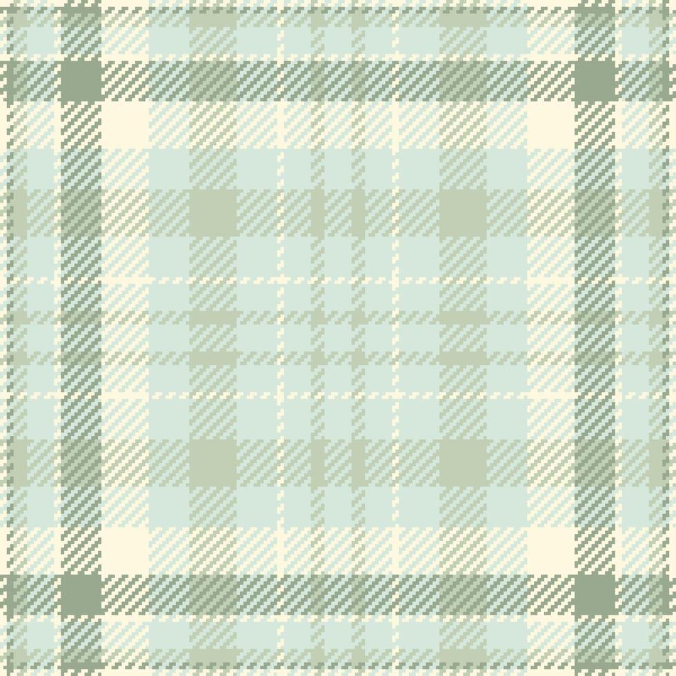 Subtle sage green and cream plaid pattern. Perfect for textile design, wallpaper, or website backgrounds. Evokes feelings of calm, serenity, and classic style. vector