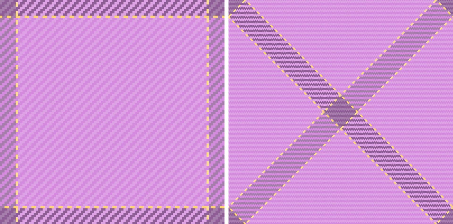 Plaid background textile of tartan seamless fabric with a texture check pattern . Set in sunset colors. Tweed in modern fashion. vector
