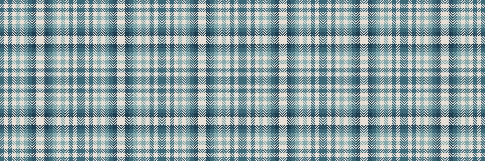 Strong pattern seamless, full fabric plaid check. Smooth textile texture tartan background in cyan and white colors. vector
