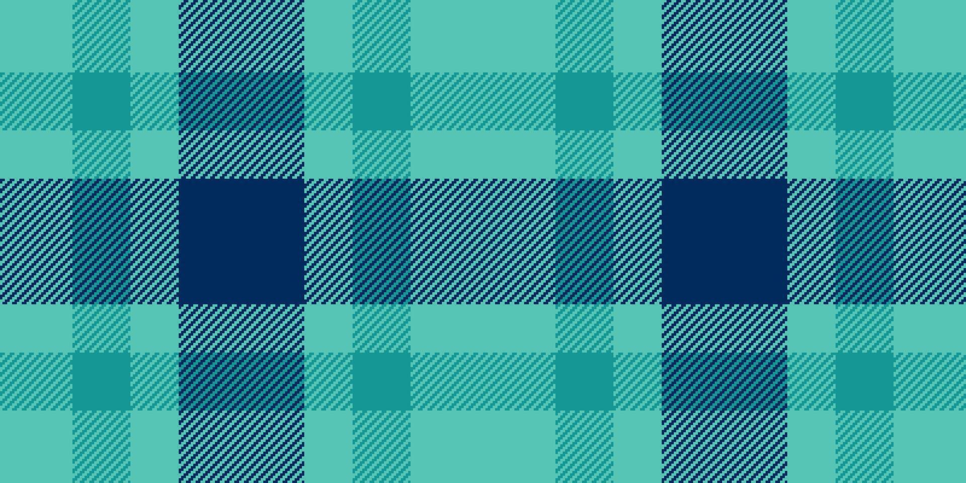 Seamless teal and navy plaid pattern. Perfect for textile design, website backgrounds, or any project needing a sophisticated, textured look. vector