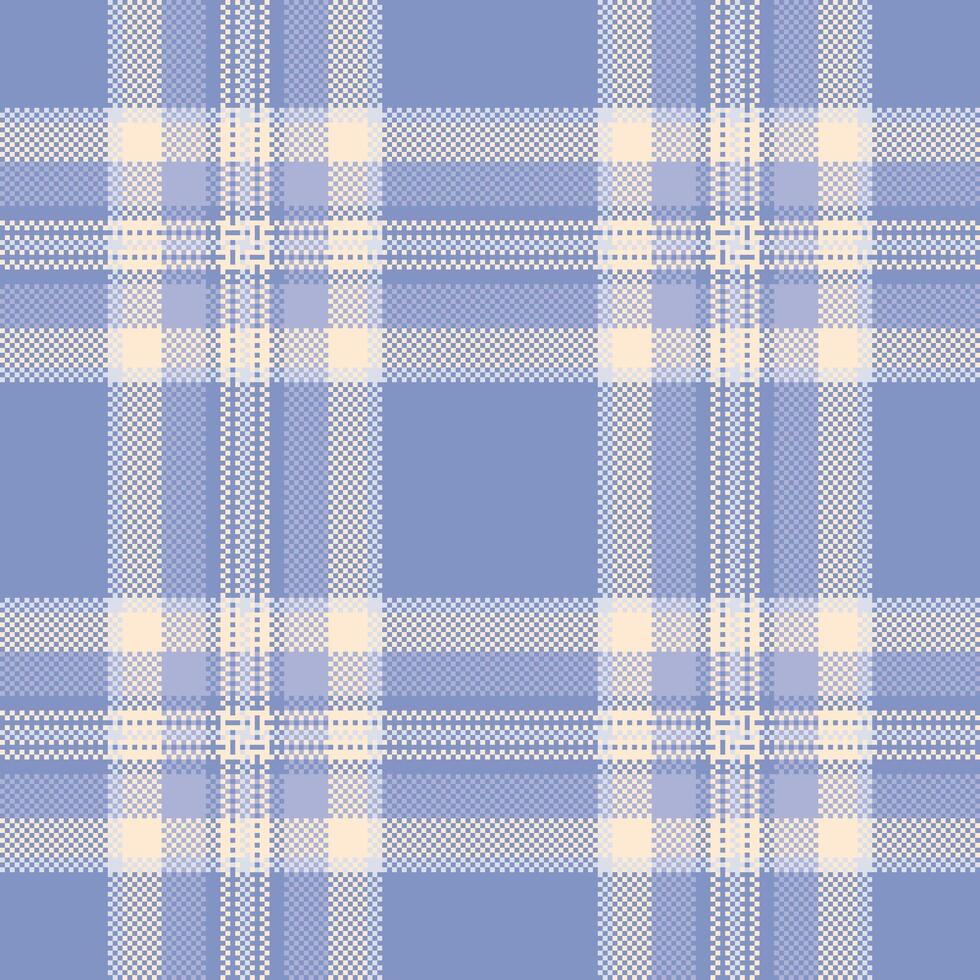 Subtle pastel blue and cream plaid pattern. Perfect for textile design, fashion, home decor, or website backgrounds. vector