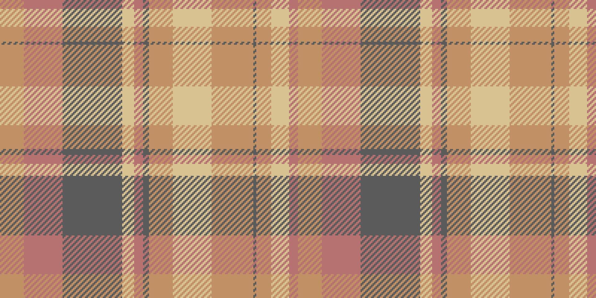 Warm, earthy tones in a classic plaid pattern. Perfect for autumnal designs, textile projects, or adding a touch of rustic charm to your work. vector