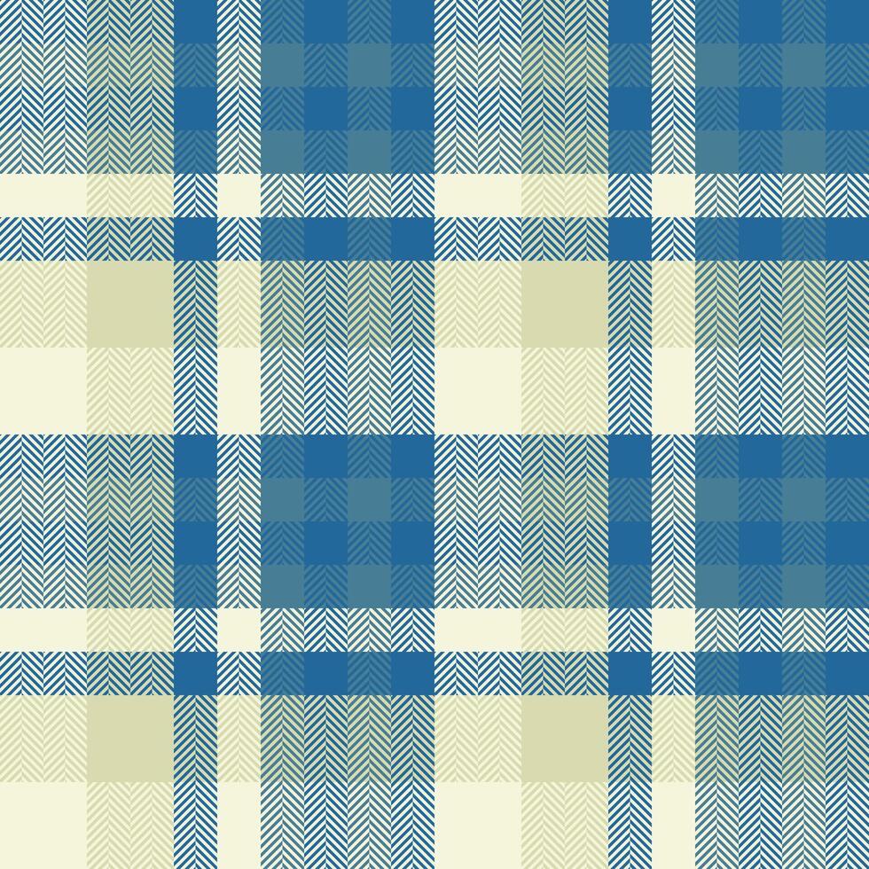Elegant herringbone and plaid pattern in calming blue and cream tones. Perfect for textile design, website backgrounds, or packaging. vector