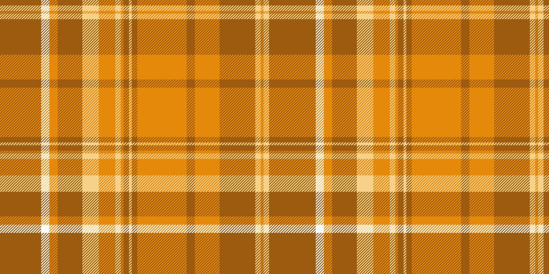 Paisley check background fabric, elegance textile tartan plaid. Season pattern texture seamless in orange and amber colors. vector