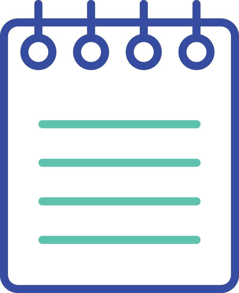 Lock files outline dual color illustration icon design vector