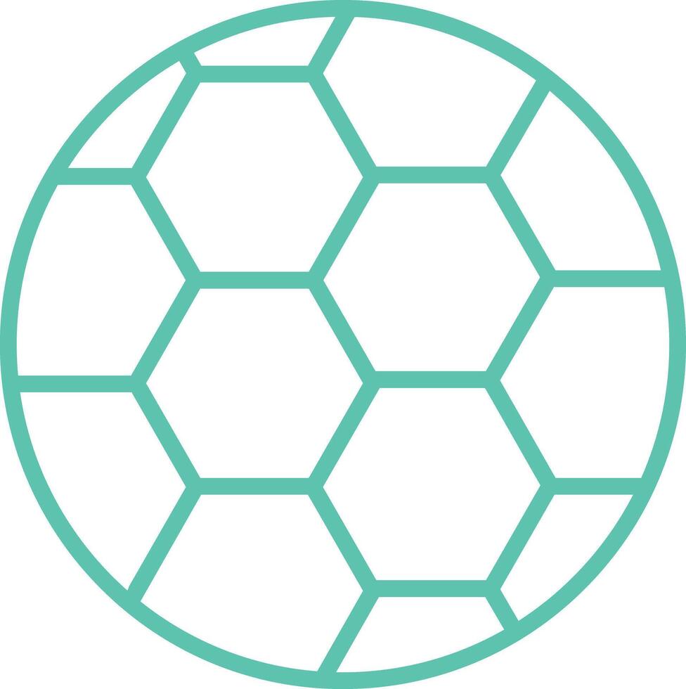 football outline dual color illustration icon design vector