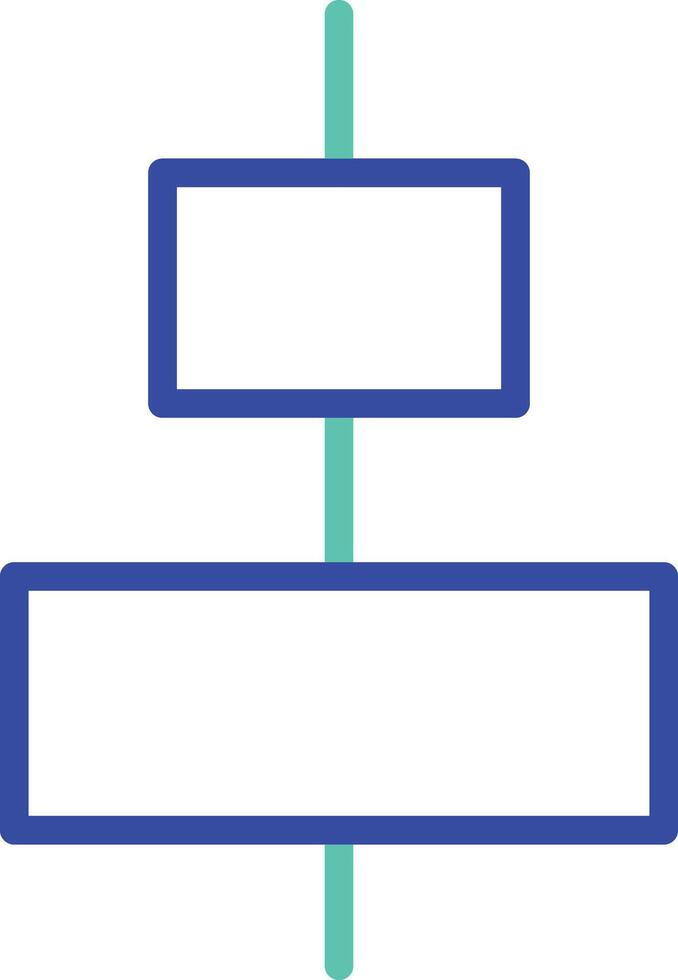 align center outline dual color illustration icon design vector