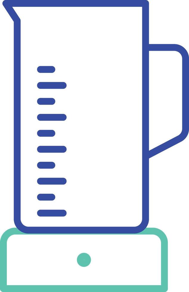 Coffee Maker outline dual color illustration icon design vector