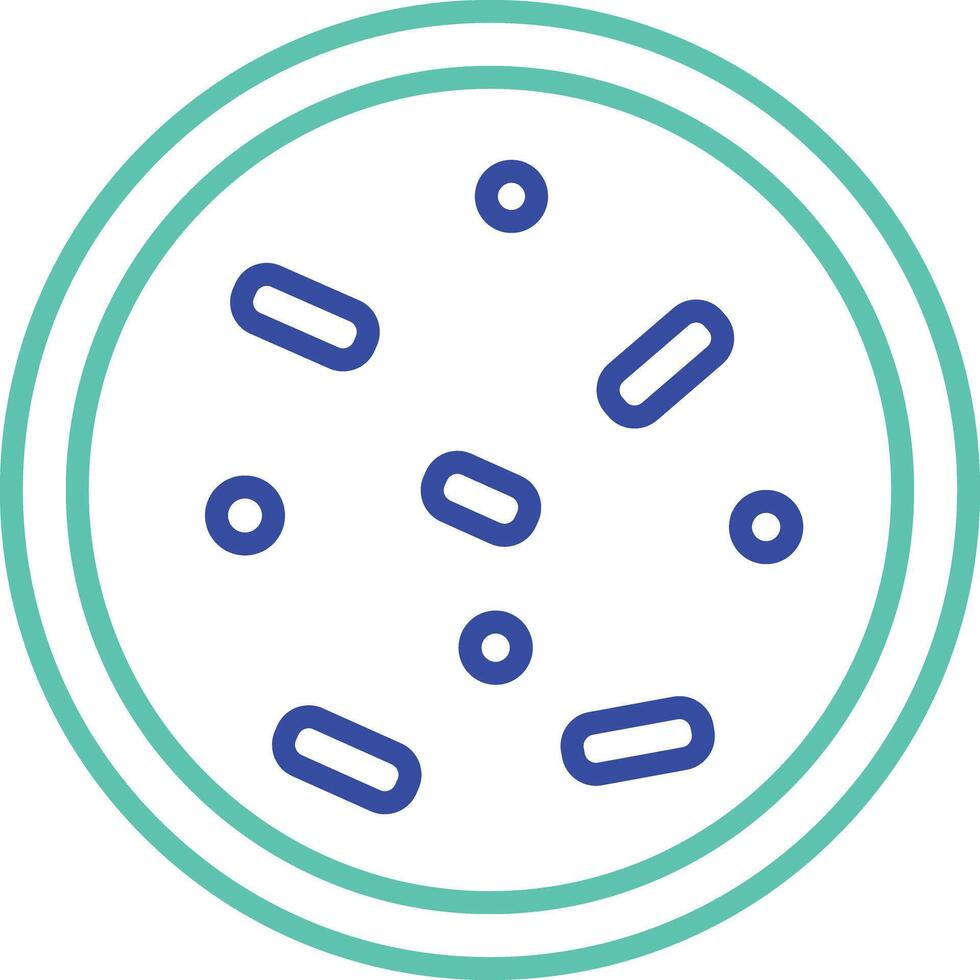 micro science outline dual color illustration icon design vector