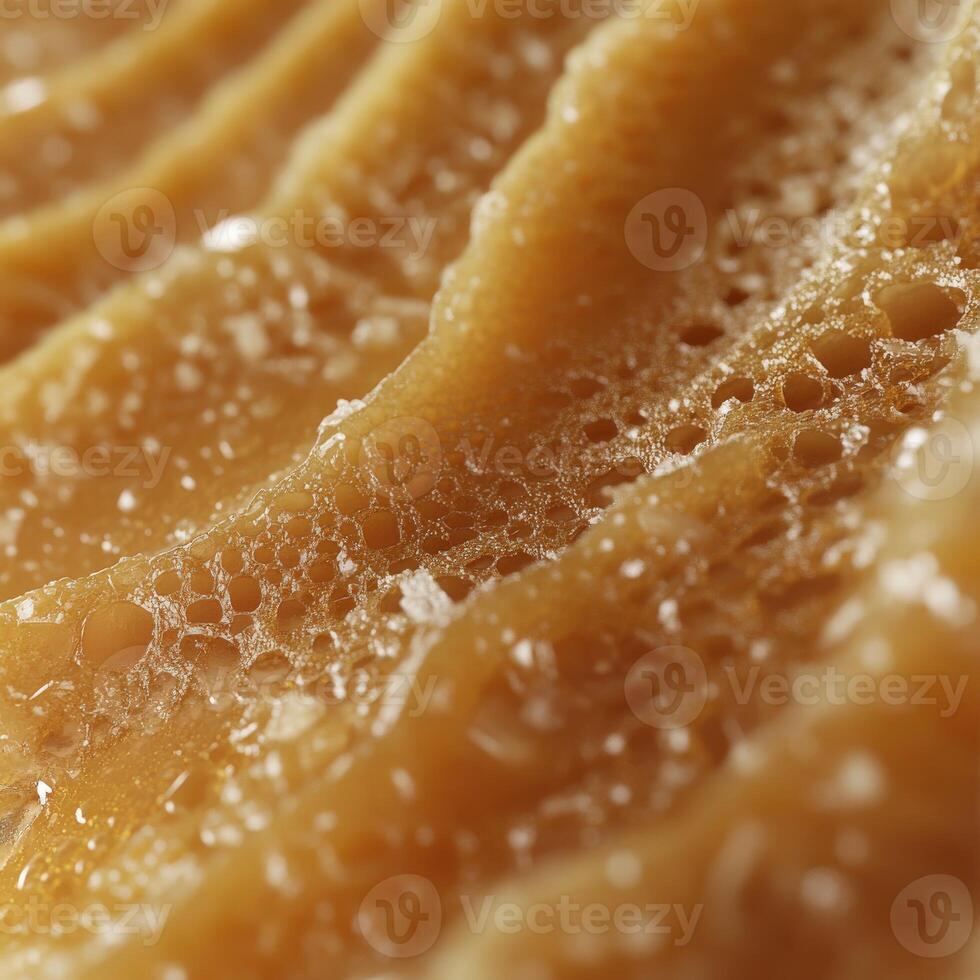 Gouda cheese with rich texture and natural holes captured in detail photo
