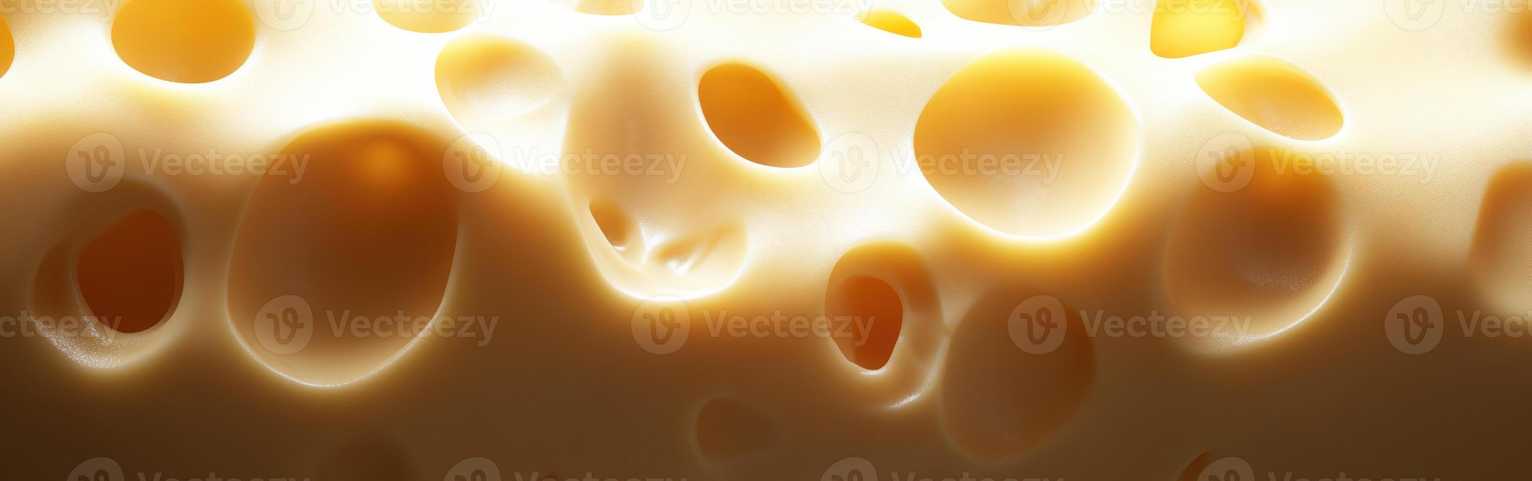 A close up of a piece of cheese with holes photo