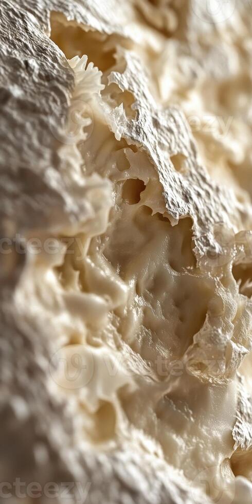 Creamy brie cheese showcasing its rich texture in close-up view photo