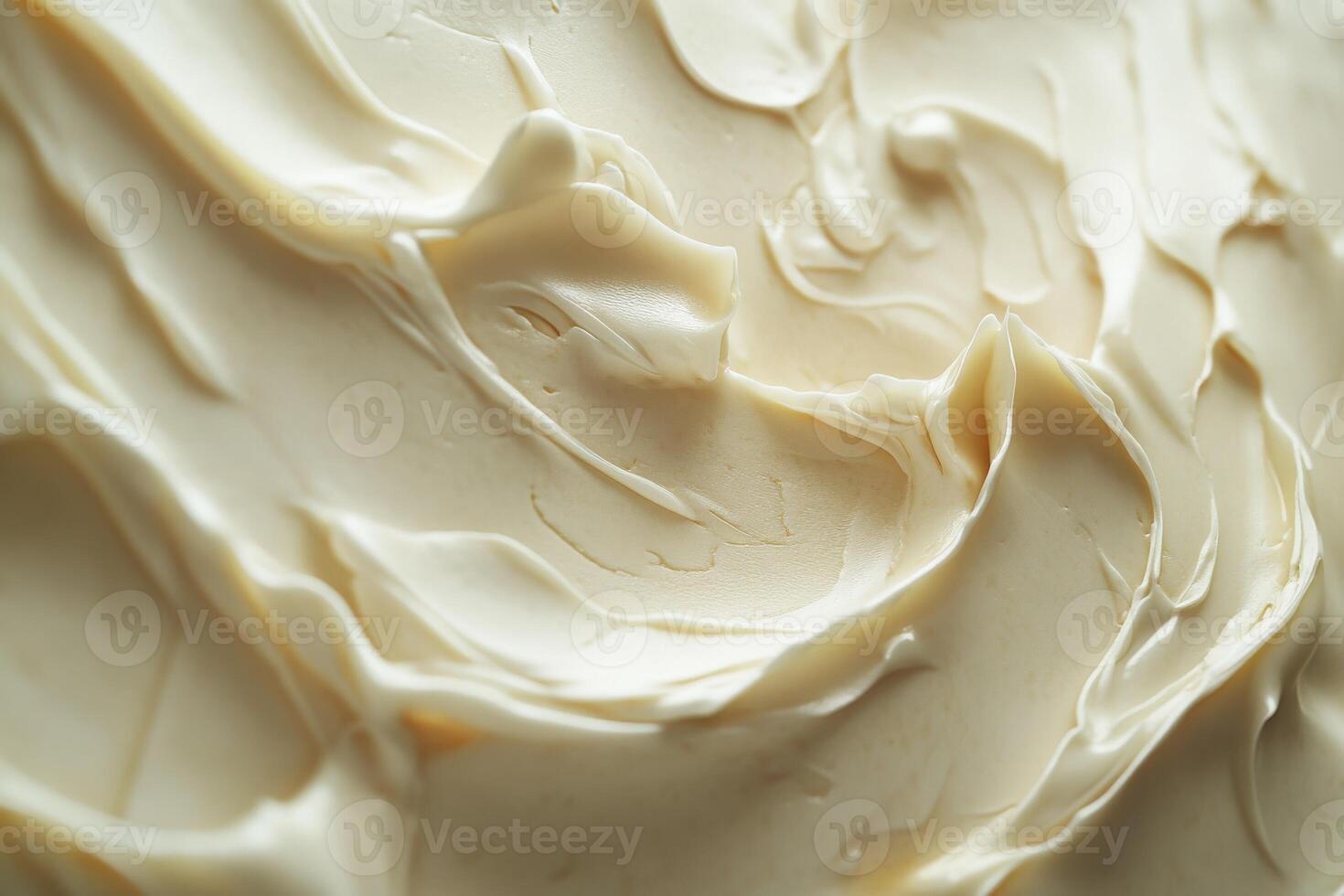 Texture of soft cheese spread captured in close-up detail photo