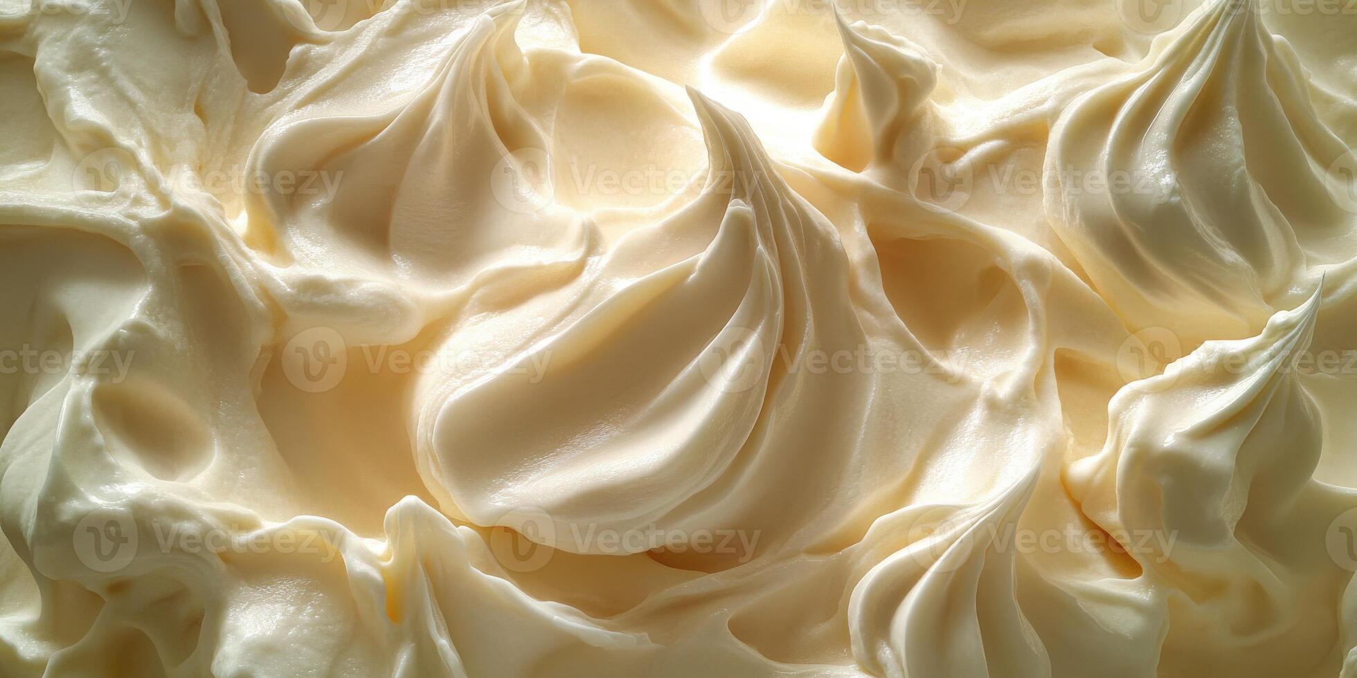 Soft cheese swirls create a creamy texture in gourmet cuisine photo