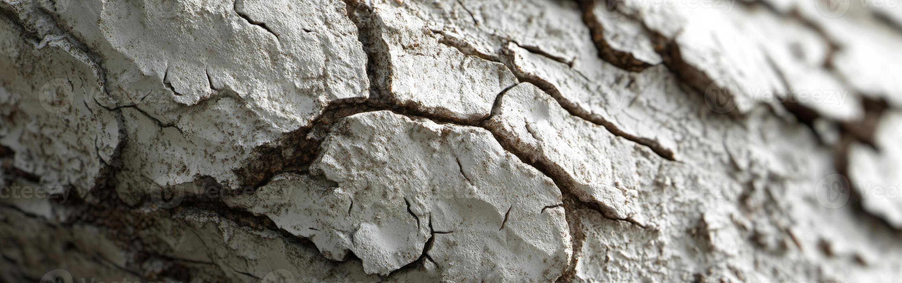 Rich texture of aged goat cheese showing natural cracks and crevices photo