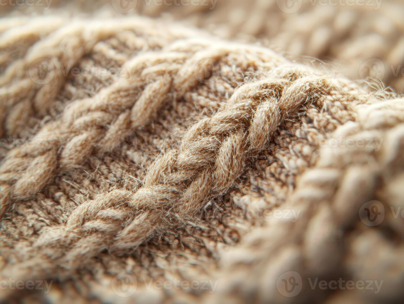 Textured boucle fabric with intricate patterns in a warm, natural tone photo