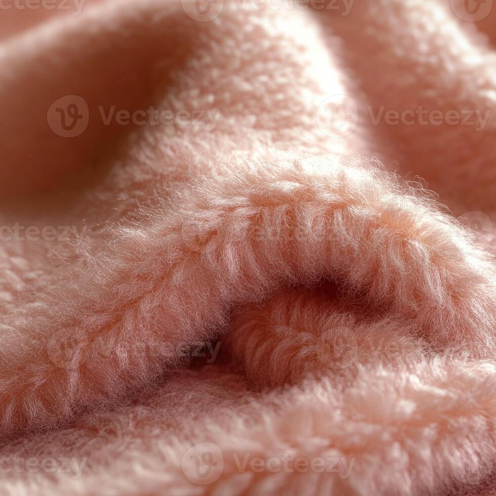 Soft and cozy boucle fabric texture perfect for blankets and upholstery in a warm, inviting setting photo