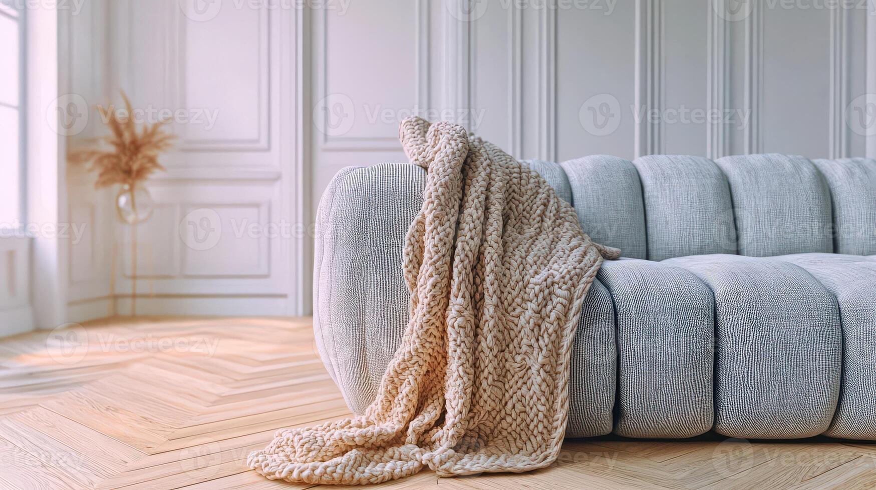 Cozy and inviting living room setting with warmth photo