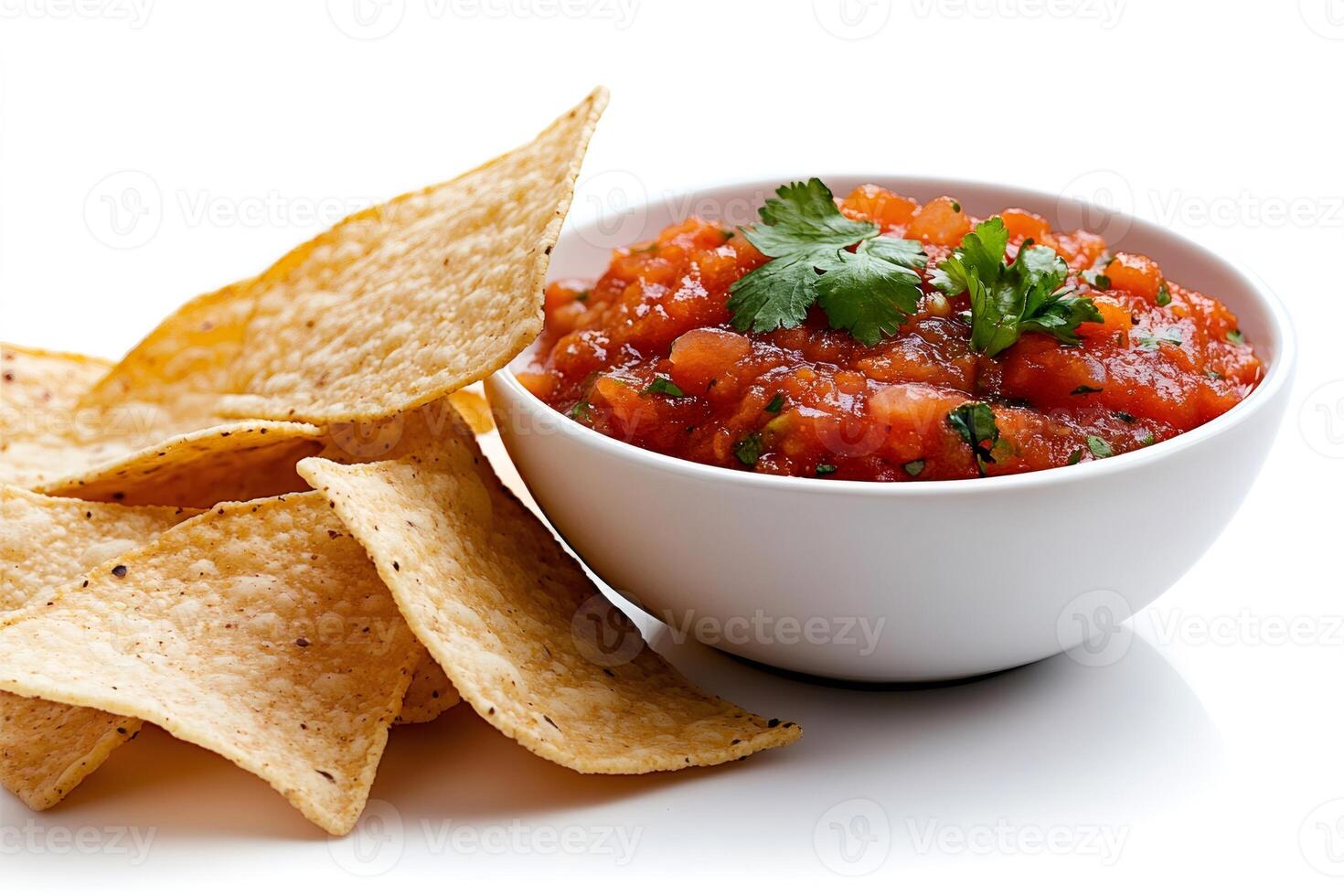 Fresh Tomato Salsa with Crispy Tortilla Chips photo