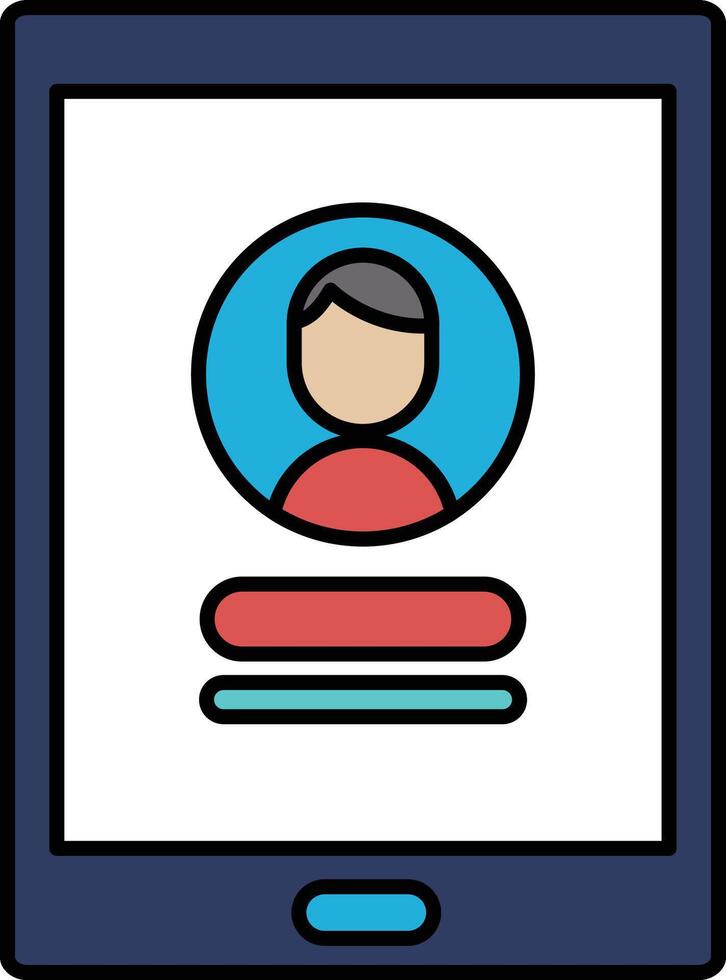 the tablet with a man's face on it vector