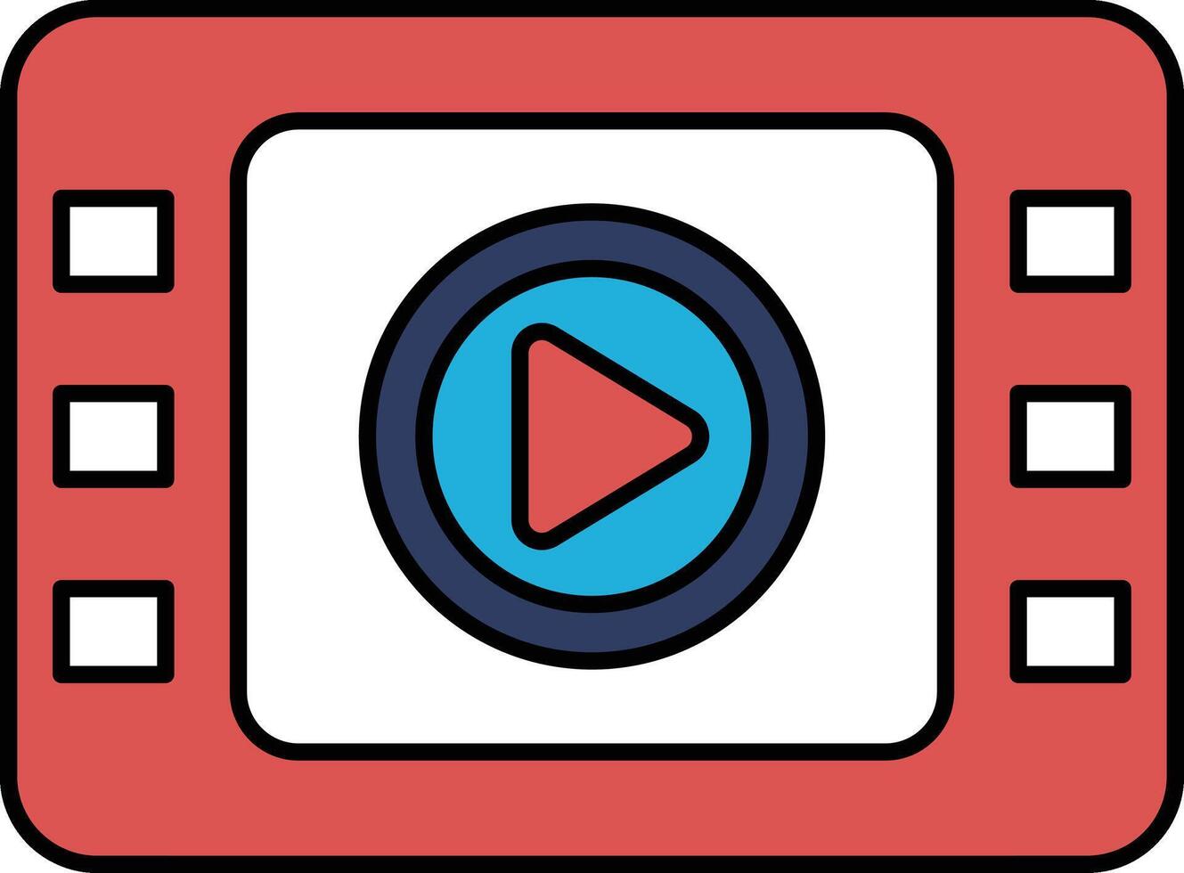 A red and white game controller with a blue arrow pointing to the right vector