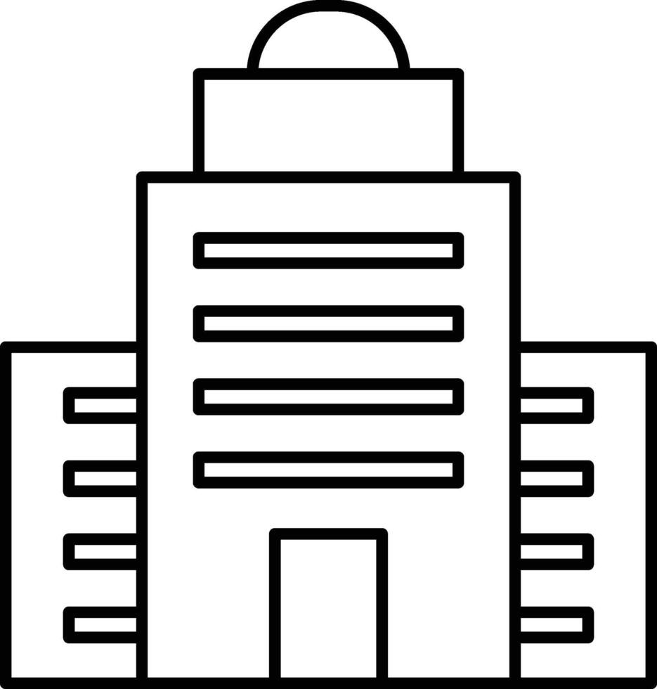 A tall building with a dome on top vector
