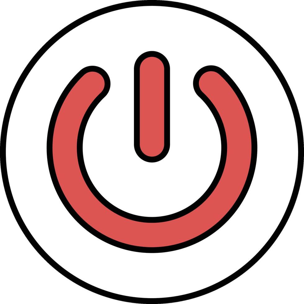 A red button with a white background vector