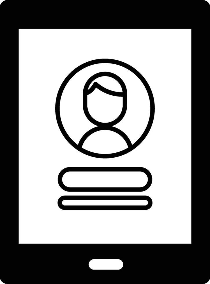 tablet with a man's face on it vector