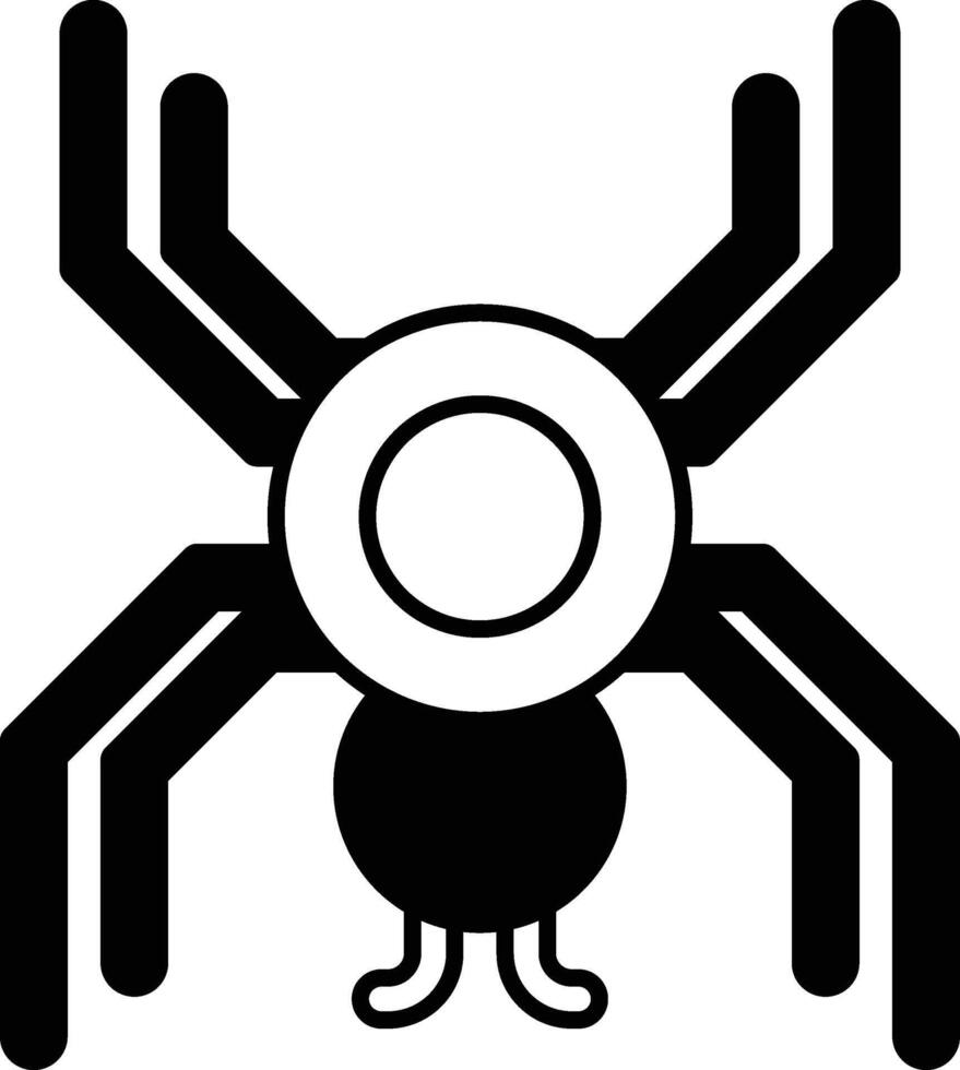 spider with a circle in the middle vector