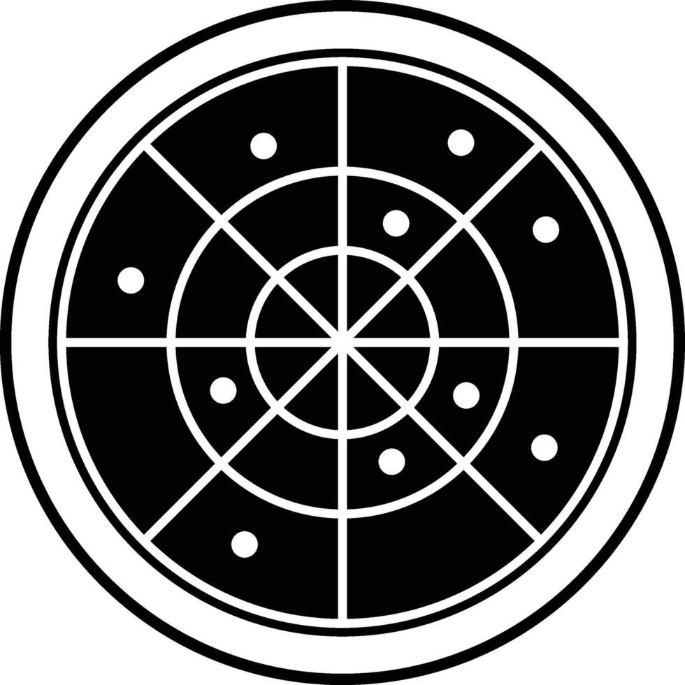 circle with a white border and a black outline vector